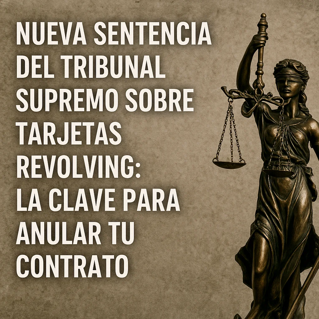 Sentencias Tribunal Supremo 2025: Anula tu Tarjeta Revolving por Falta de Transparencia | Recupera tu Dinero SENTENCIAS REVOLUCIONARIAS 2025 Tribunal Supremo 2025: Anula tu Tarjeta Revolving por Falta de